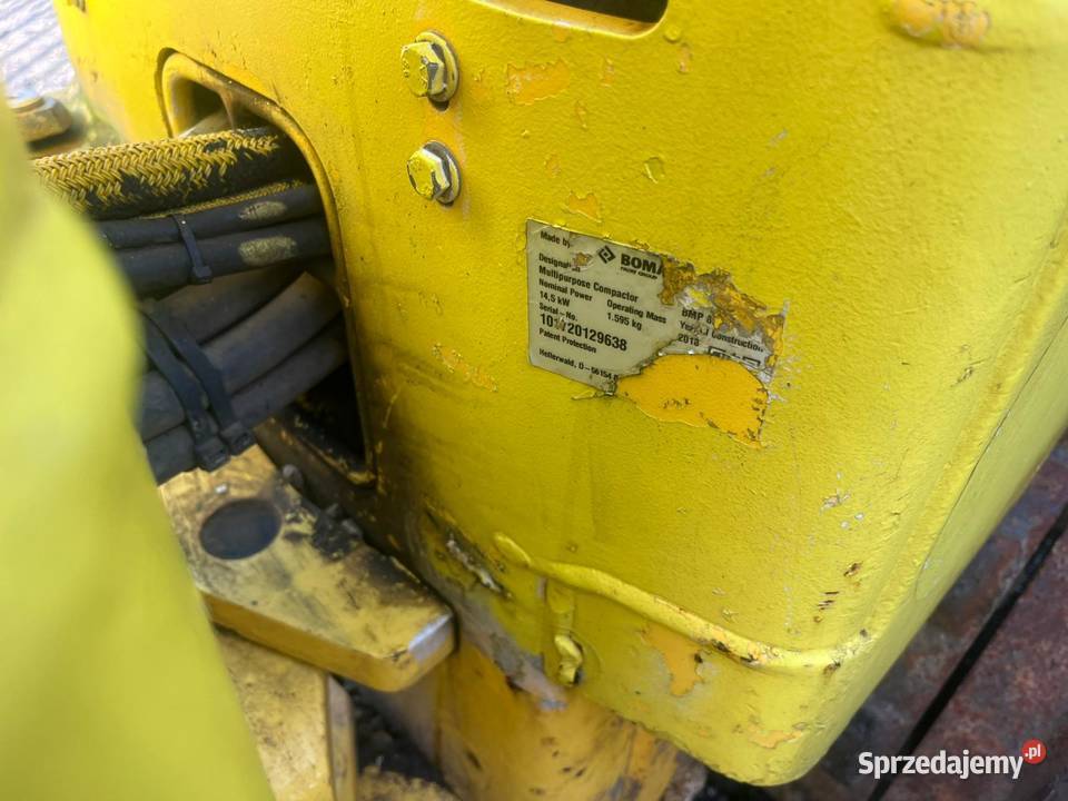 Walec wibracyjny Bomag BMP8500 2014r 1239mtg Rok produkcji 2018 Walce Maków Podhalański