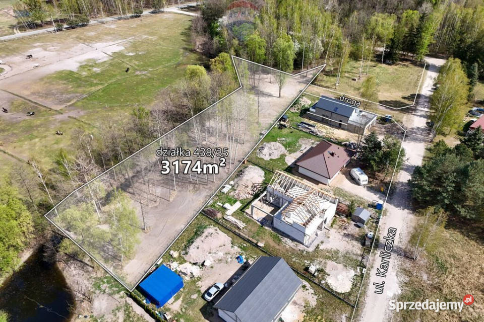 Działka 3174m2 z kompleksu działek Budy Sprzedaż Budy Michałowskie