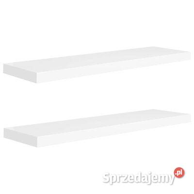 vidaXL Półki ścienne 2 białe 90x235x38