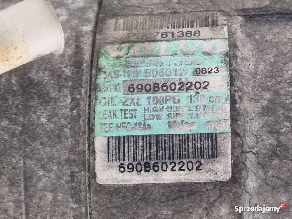 SPRĘŻARKA KLIMATYZACJI Volvo S60 I V70 II LIFT Rudka