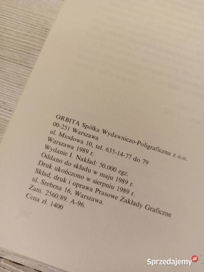 Sumienie Pieriestrojki ORBITA 1989 Bielsko-Biała sprzedam