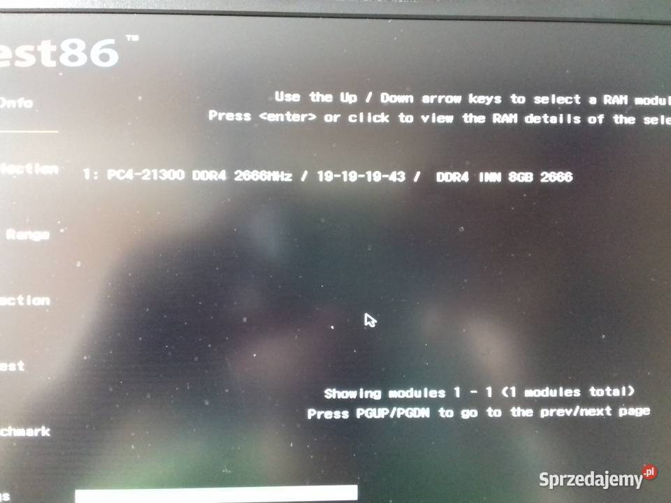Sh DDR4 8GB PC4 2666 RAM laptopowy SODIMM Intel PC19200 2400MHz kujawsko-pomorskie Bydgoszcz