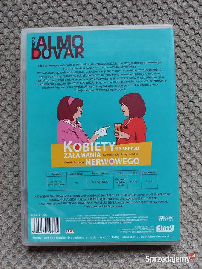 film Kobiety na skraju załamania nerwowego reż 1 płyta Filmy Kraków