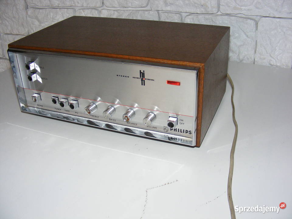 Wzmacniacz PHILIPS vintage1969 R Wzmacniacze i pokrewne Jędrzejów sprzedam