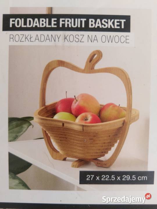 NOWY Kosz bambusowy kosz dekoracyjny składany Zabrze