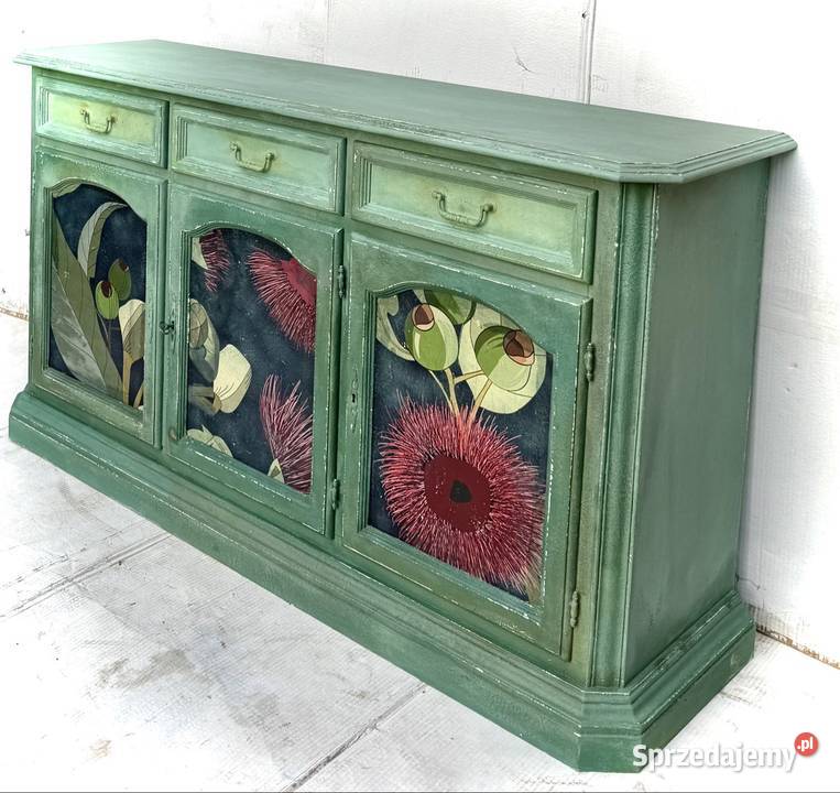Komoda Turkusowa zieleń vintage shabby chic 90cm podkarpackie