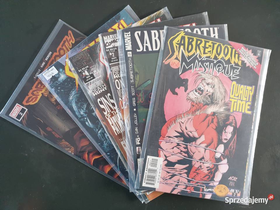 Sabretooth zestaw 6 komiksów Marvel USA Superbohaterowie Gdynia