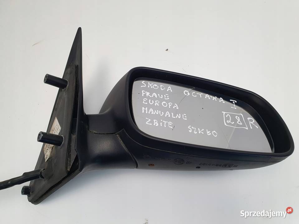 LUSTERKO Skoda Octavia I 9610r PRAWE PASAŻERA Lusterka zewnętrzne lubelskie Rudka