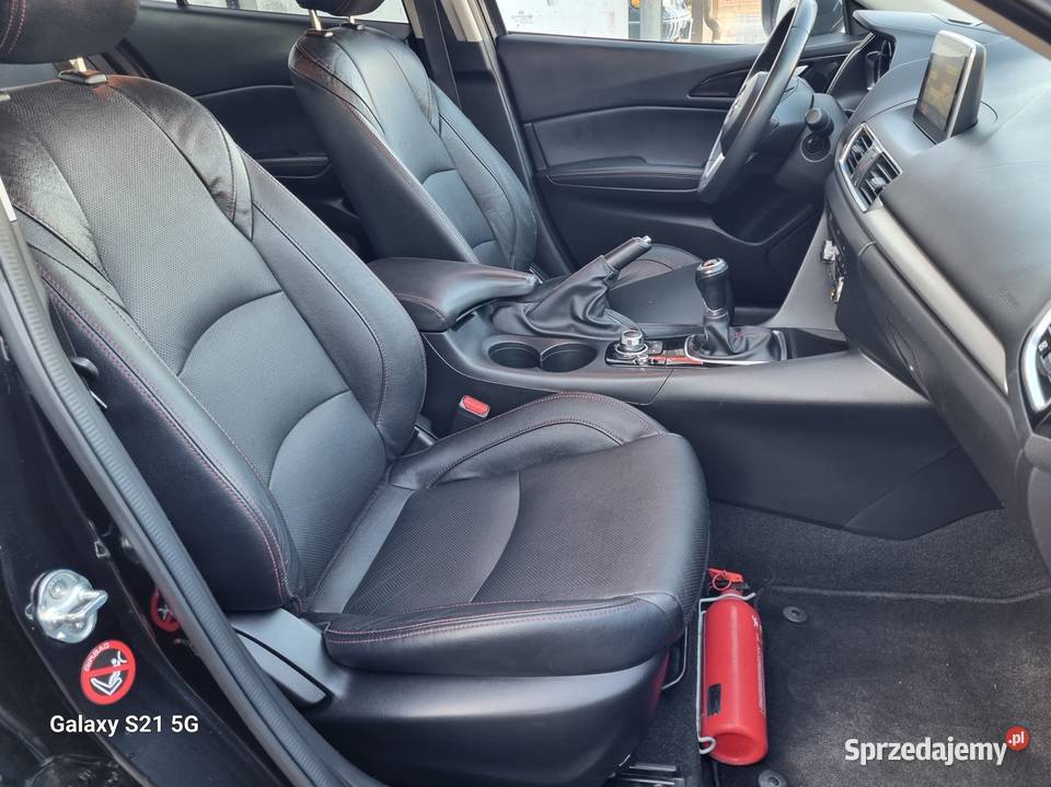 Mazda 3 20 120 nawigacja skóra ksenony alufelgi Zarejestrowany w Polsce mazowieckie