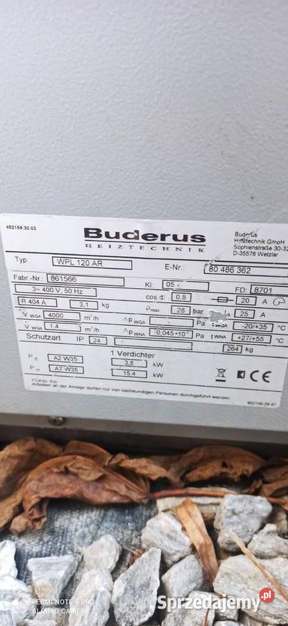 Buderus Pompa ciepłaBuderus WPL120AR śląskie Rybnik