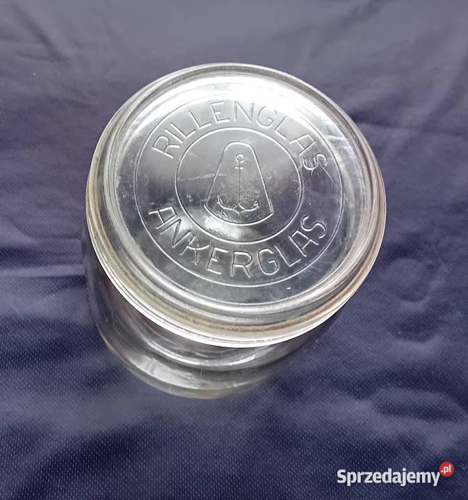 Słoik Wecka Rillenglas Ankerglas Pojemność 1 L Porcelana i szkło wielkopolskie Koźminek