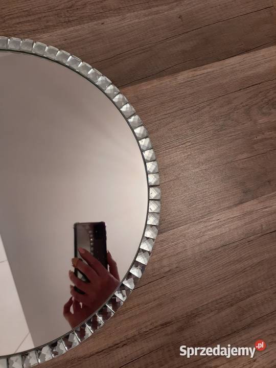 LUSTRO okrągłe glamour kryształki 50 60 70 przezroczysty podkarpackie Przemyśl