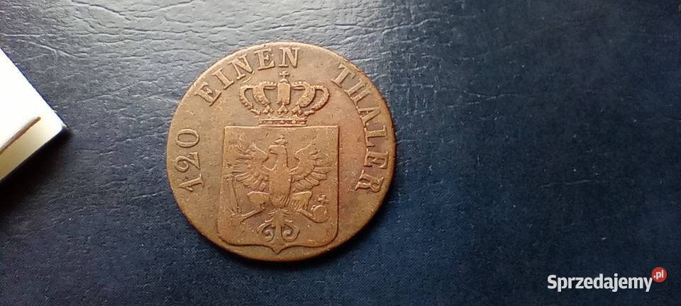 Stare monety 3 fenig 1838 A Niemcy Lesko