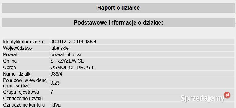 Sprzedam działkę Osmolice Drugie 23ar 2300m2