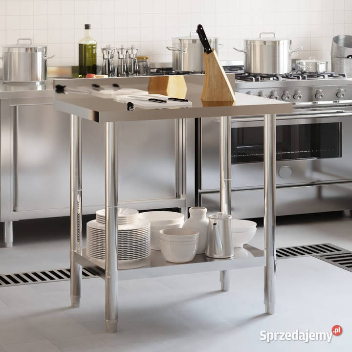 Kuchenny stół roboczy z rantem 825x55x93 stal Warszawa