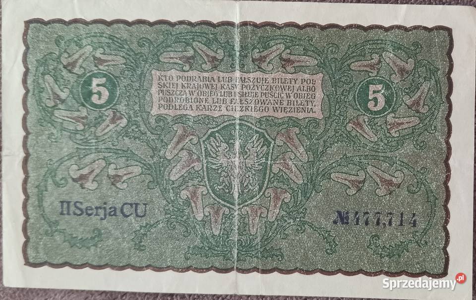 5 Marek Polskich 23VIII1919 r II seria CU Konin