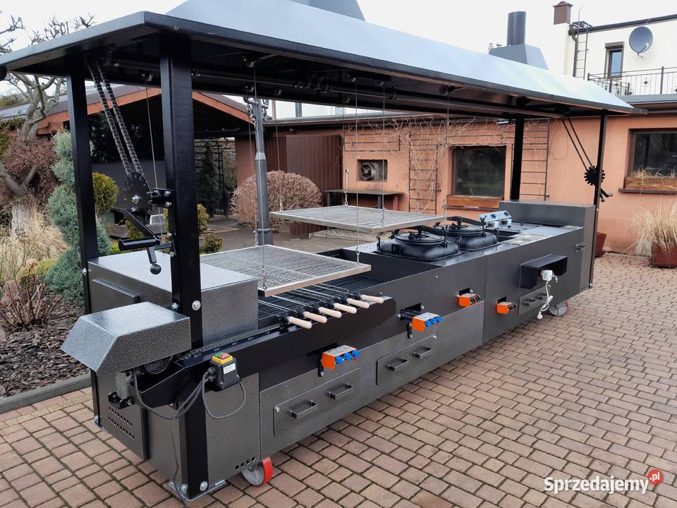 Gastronomiczny grill cateringowy gazowy węglowy