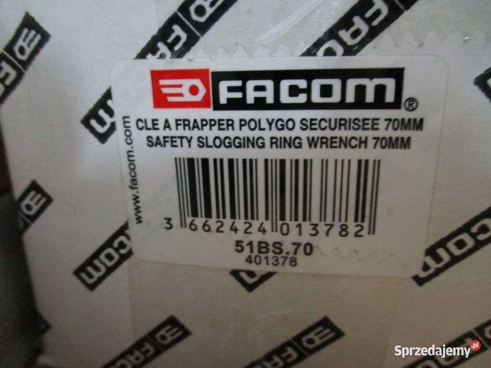 Udarowy klucz oczkowy do pobijania Facom 70 mm Mogilno