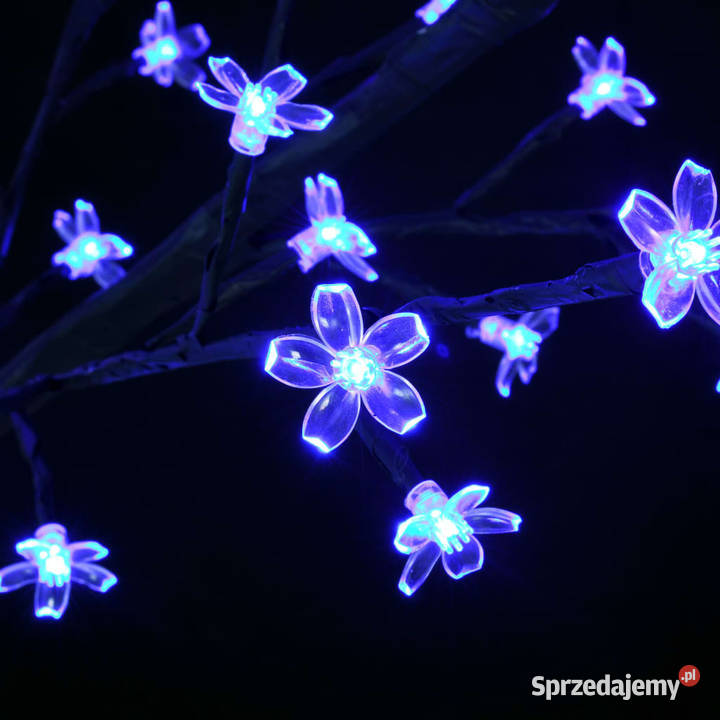 vidaXL Drzewko z niebieskimi lampkami 600 LED Oświetlenie