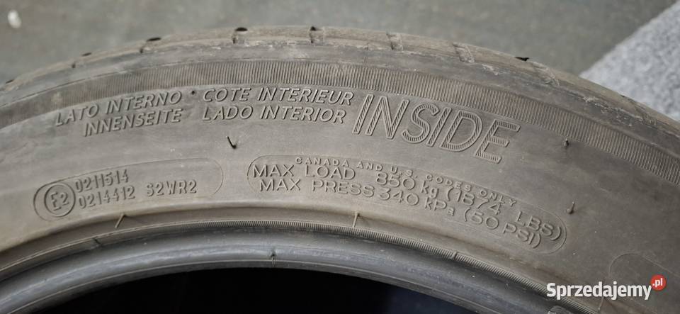 Opony Michelin Pilot Sport 24545 R19 letnie 4 245 Łaziska Górne sprzedam