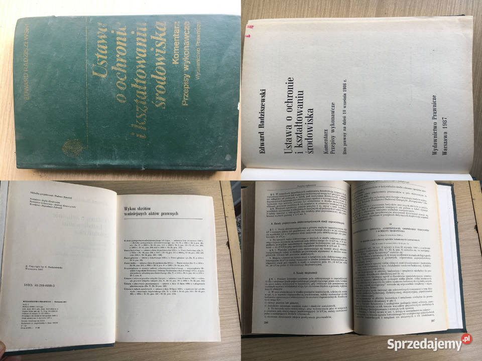 Ustawa o ochronie i kształtowaniu środowiska sprzedam