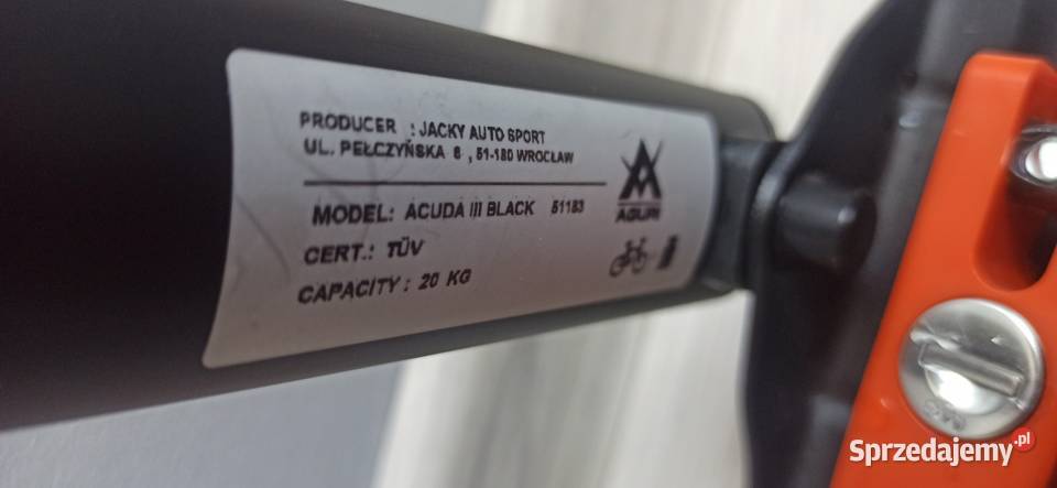 Uchwyt Bagażnik rowerowy na dach Aguri Acuda III Lubin