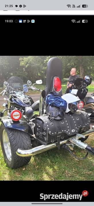 Kawasaki Vulcan Trajka z przyczepka Choszczno