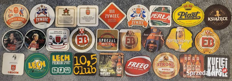 Podstawki do piwa Podstawki piwne Zestaw 60 Ząbki sprzedam