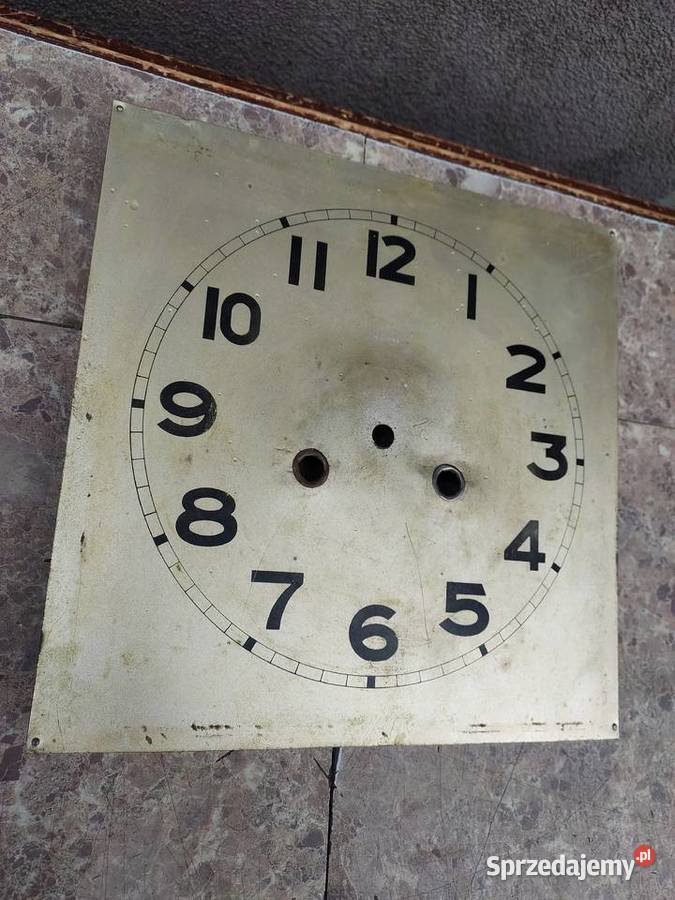 623 Tarcza starego zegara ściennego Mauthe 22x22 Antyki Tczew