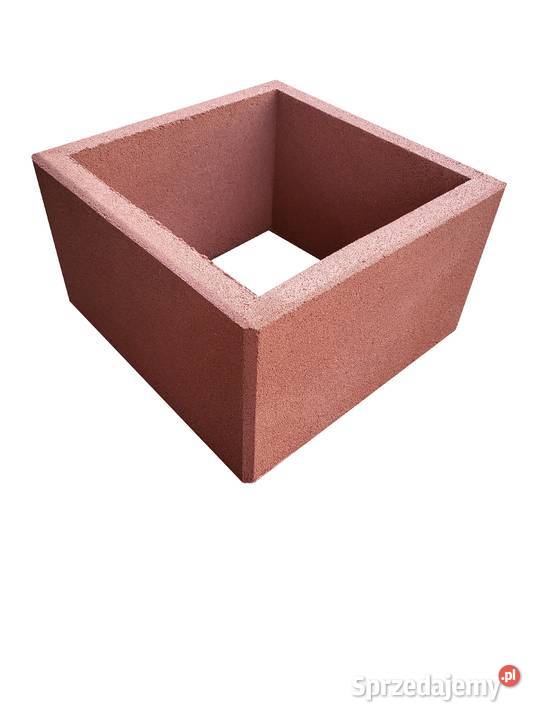 Gazony kwadratowe 40x40x30 donice betonowe Elementy betonowe Stoczek