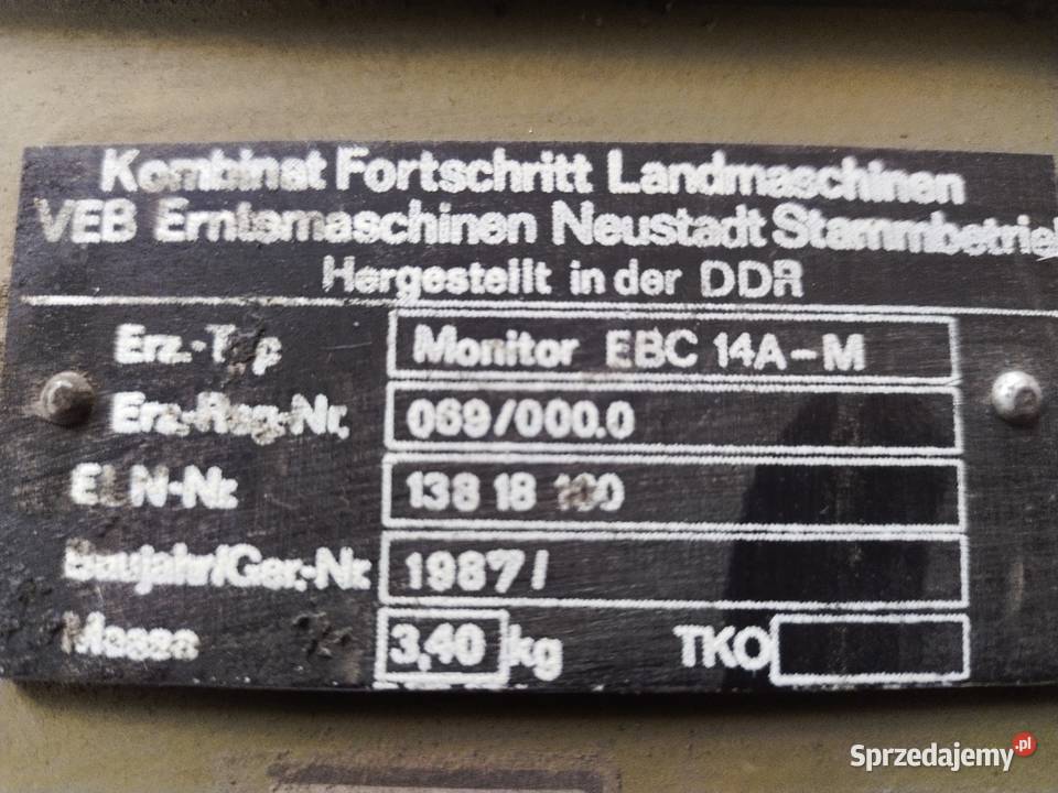 Czujnik Miernik Monitor strat ziarna Fortschritt Ostrowiec Świętokrzyski
