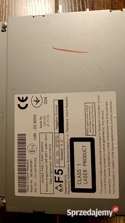 Sprzedam radio fabryczne Toyota Verso 2015 Inowrocław sprzedam