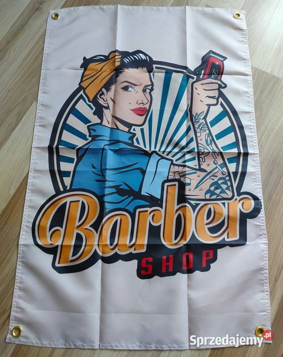 Stihl baner plakat materiałowy 90x60barber wielkopolskie Gniezno