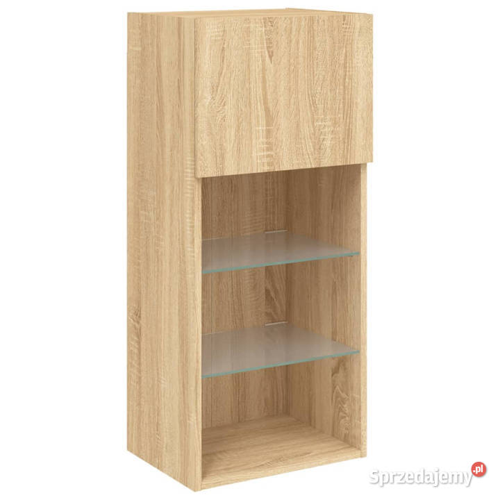 Szafka TV z LED dąb sonoma 405x30x90 WM837047 Warszawa