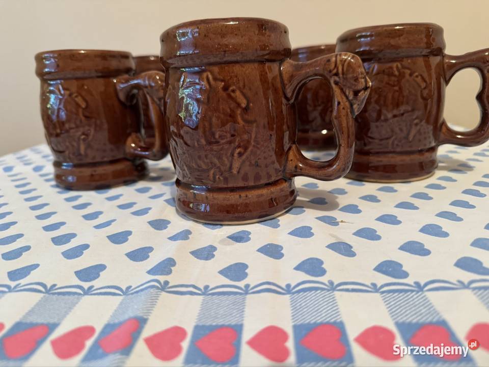 Kufle do piwa z czasów PRL lata 70 te 6 sztuk