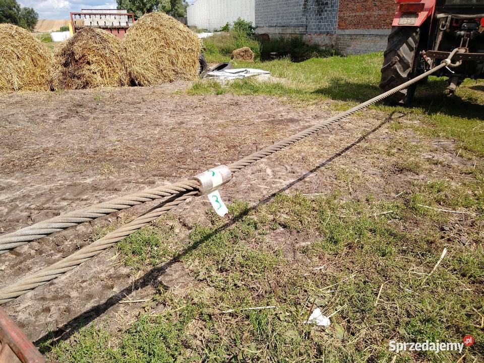 lina stalowa holownicza tir ciągnik mocna Pozostałe Maszyny rolnicze Szczekociny
