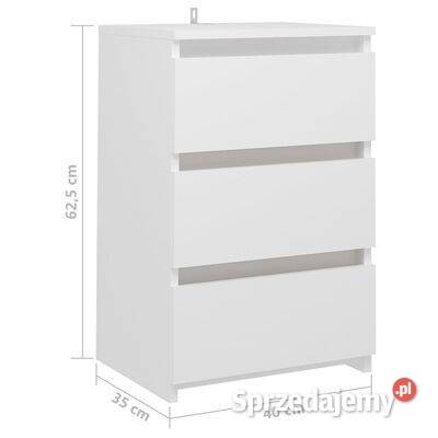 vidaXL Szafki nocne 2 białe 40x35x625 płyta wió Warszawa