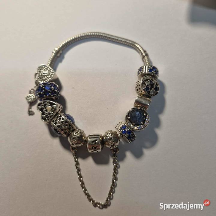 BRANSOLETKA PANDORA 9 CHARMSÓW srebro sprzedam