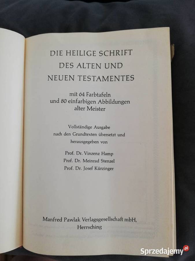 Stary i nowy testament niemiecki Ozorków