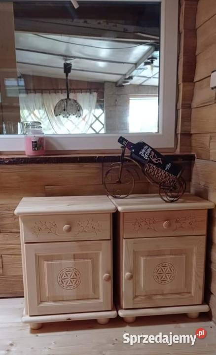 Szafki nocne w stylu Podhalańskim Poronin