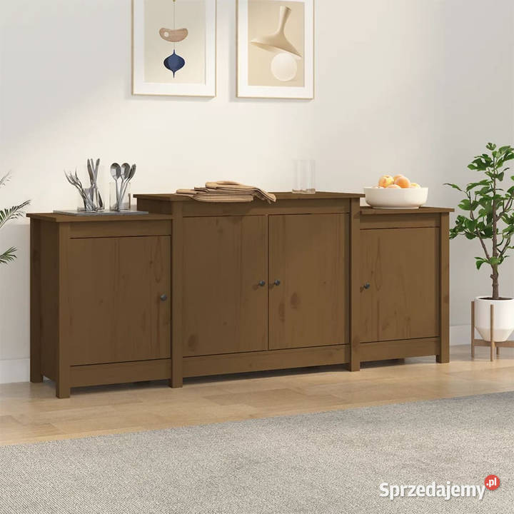 Szafka miodowy brąz 164x37x68 lite drewno Warszawa