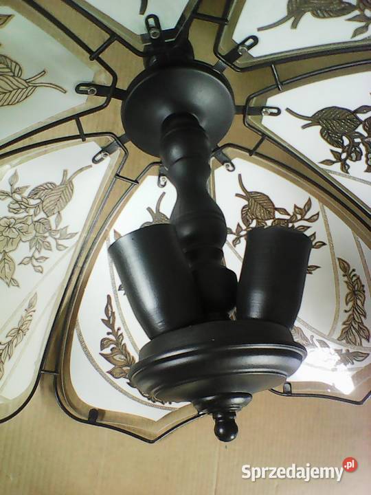 ŻYRANDOL biało czarny wielokolorowy Oświetlenie śląskie