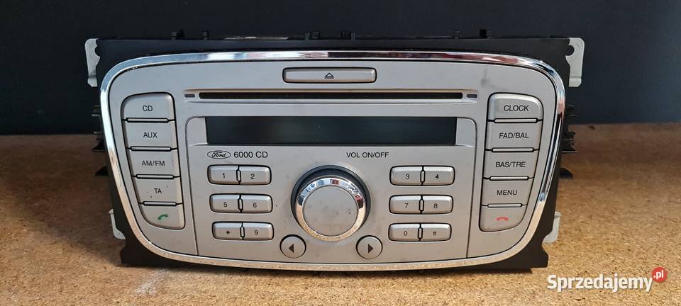Ford 6000 Focus, Mondeo, Galaxy MK4 Radio Cd AUX z kodem