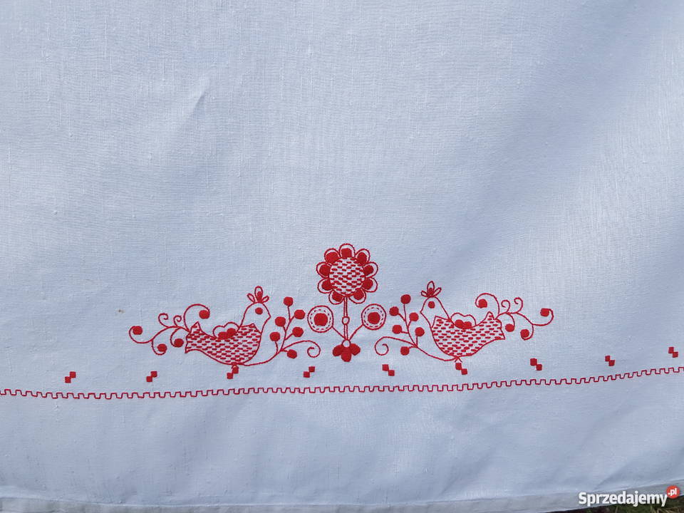 obrus duza haftowana serweta wielokolorowy Myszków