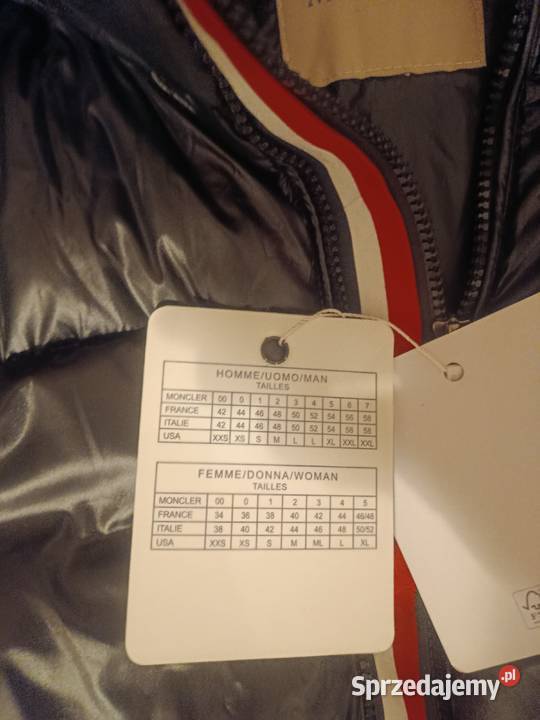 Czarna kurtka zimowa Moncler męska w rozmiarze M Wrocław
