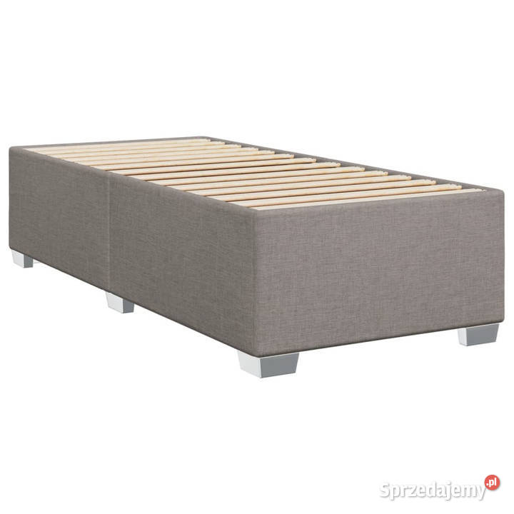 Łóżko kontynentalne z materacem taupe tkanina 190cm Warszawa