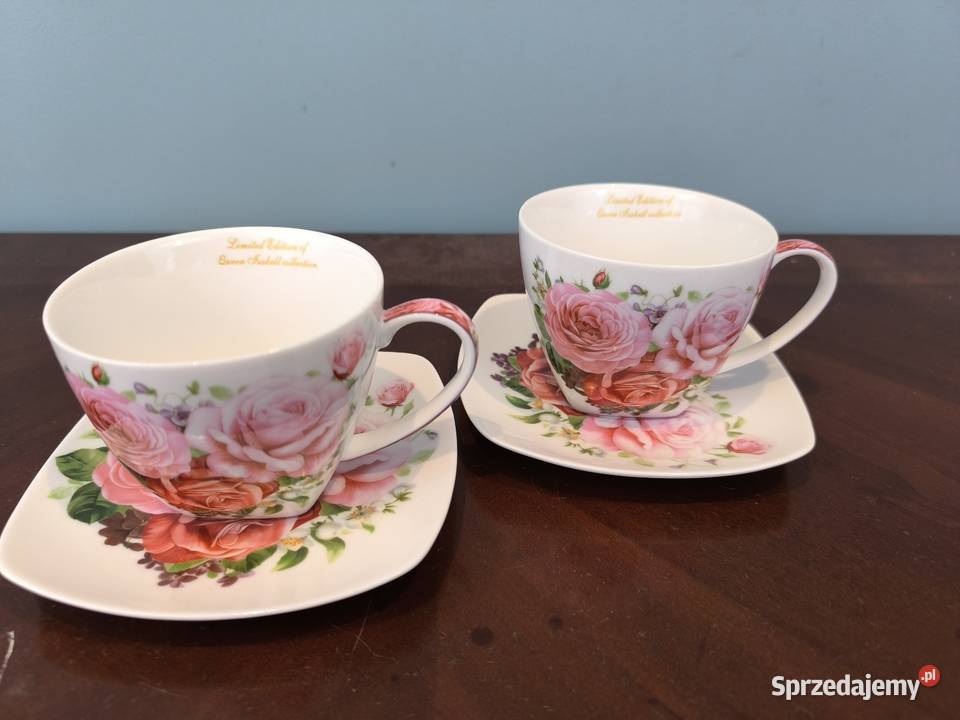 Piękny zestaw porcelany kawowo herbaciany 2 Łódź
