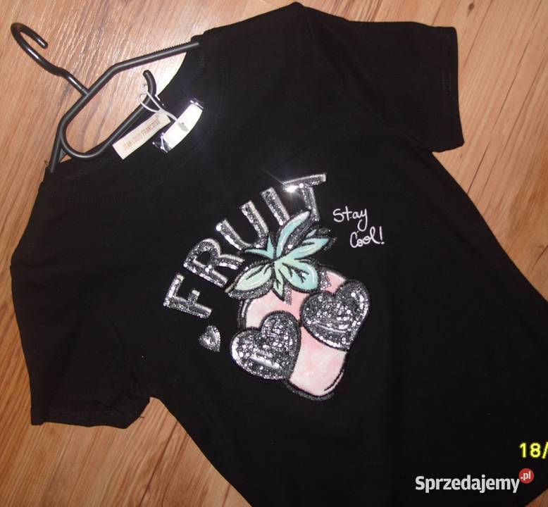 Jean Louis Francoise TSHIRT z cekinową Truskawką wielkopolskie Rawicz
