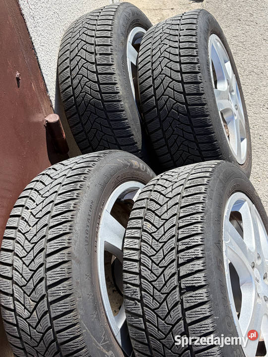 Koła Alufelgi z oponami zimowymi Dunlop 20555 Samochodowe sprzedam
