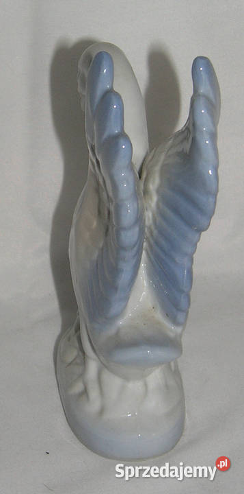 figurka łabędź porcelitD Bartków